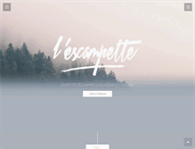 Tablet Screenshot of lescampette.fr